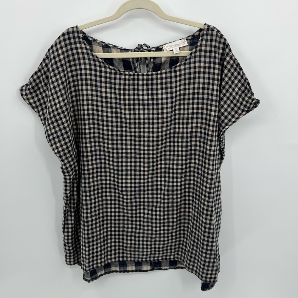 Weekend by Suzanne Betro gingham top